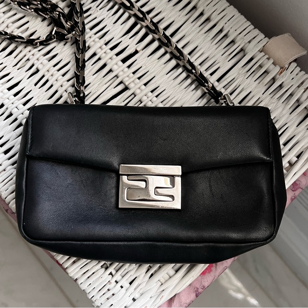 Fendi leather crossbody bag small